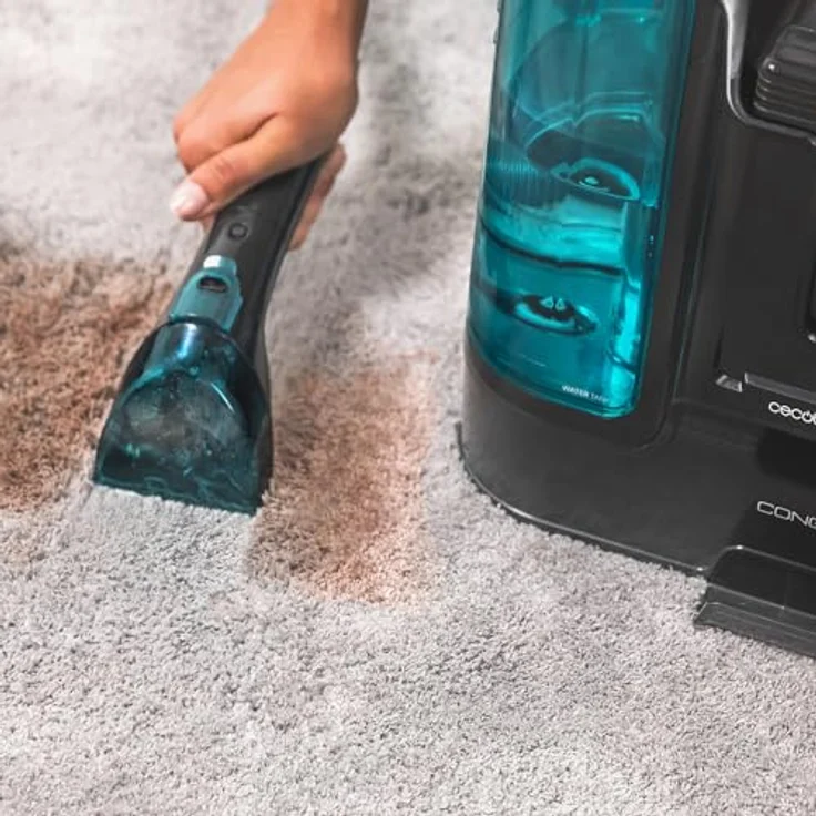 Cecotec Conga Carpet&Spot Clean Liberty, Mehrzweck-Polsterreiniger mit 150 W, 30 Min Akkulaufzeit, 2 abnehmbaren Behältern für sauberes und schmutziges Wasser – Bild 4