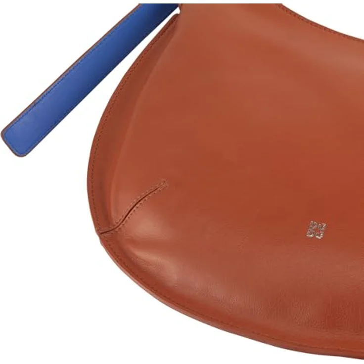 Dudu Hispani, Handtasche aus Leder 34 cm, braun, mit verstellbarem Schulterriemen und Innenfächern – Bild 3