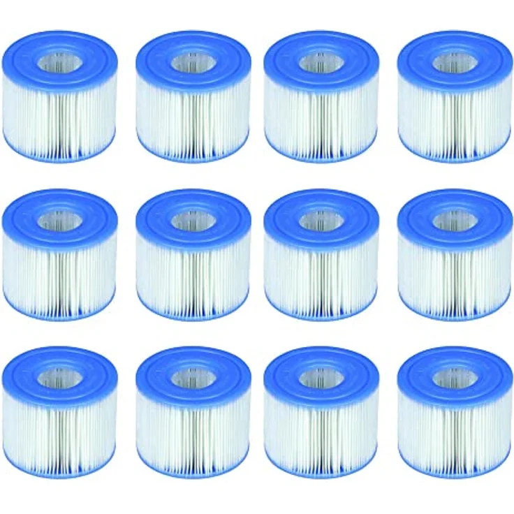 Intex PureSpa Typ S1 Filterkartuschen, 12er Pack, für alle Intex PureSpa Modelle, blau – Bild 1