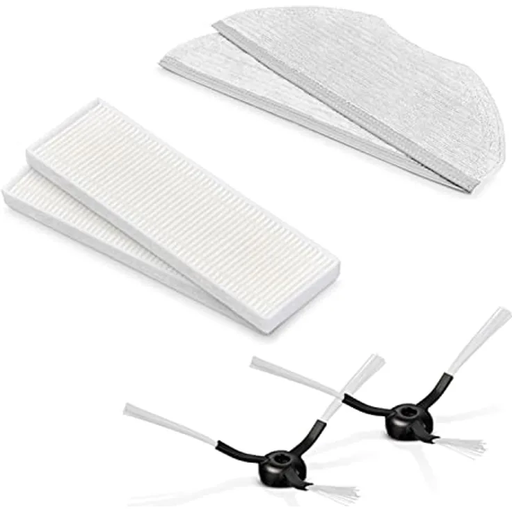 MEDION Zubehör Ersatz für Saugroboter X40 SW MD20040 (2X Wischmop, 2X Filter (EPA12, 2X Seitenbürste) - Preisvergleich