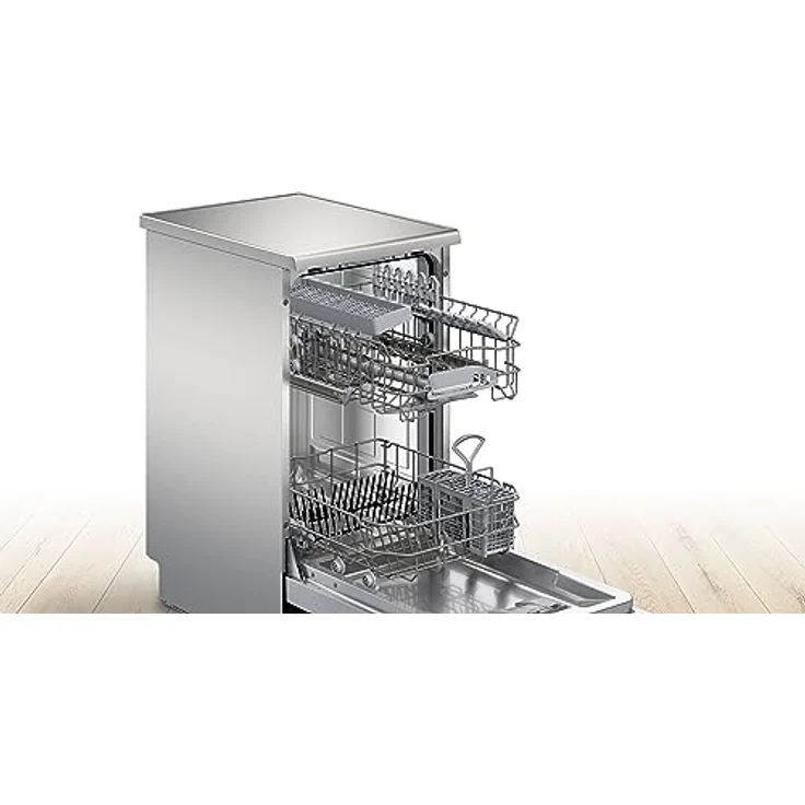 Bosch Serie 2, Freistehender Geschirrspüler, 45 cm, Silver Inox, SPS2HKI42E – Bild 3