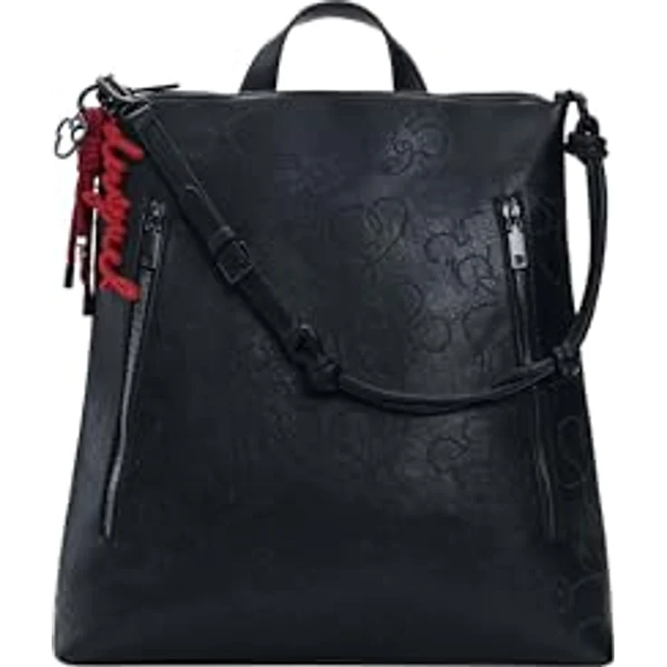 Desigual Mickey City Rucksack, 35 cm, schwarz, 100% Polyurethan, 34 cm x 11.3 cm x 35 cm – Bild 3