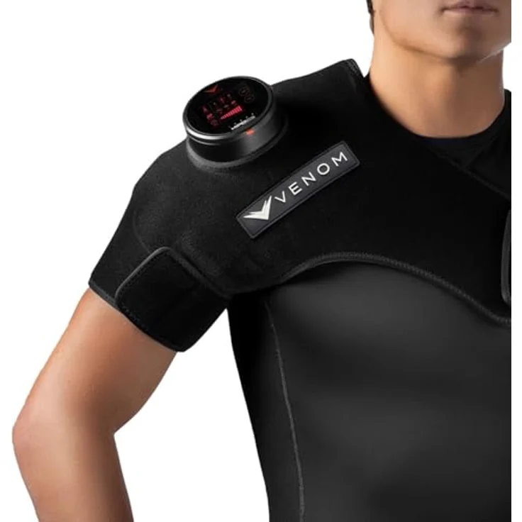 Hyperice Venom, Massagegerät mit Wärme- und Vibrationstechnologie für Schulter und Knie, schwarz – Bild 8