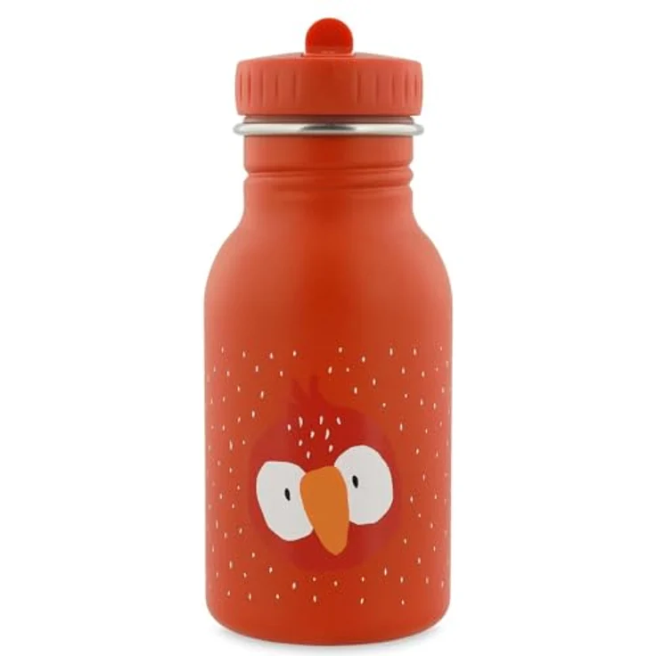 Trixie Baby Edelstahl Trinkflasche 350ml mit Tiermotiv, 15,5 cm hoch, rostfrei und leicht zu reinigen – Bild 1