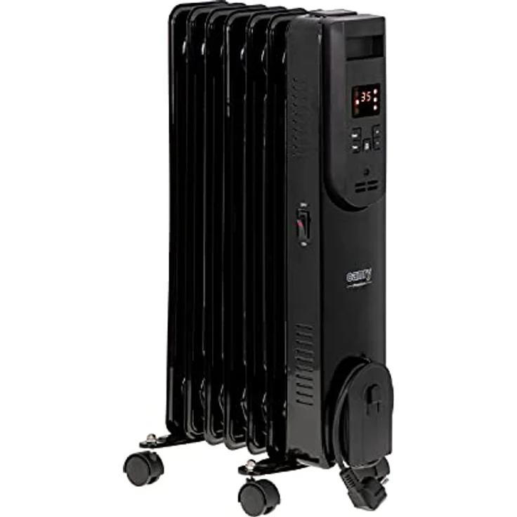 Camry CR 7812 1500w Ölradiator Schwarz mit LED-Display und Fernbedienung – Bild 3