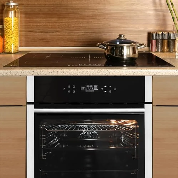 KKT KOLBE Autarkes Herdset SET8313HCIH890FZ, 60cm Einbaubackofen EB8313HC mit Pizzafunktion, 90cm Induktionskochfeld IH89005FZ, Touch-Steuerung, Grill, Umluft, Heißluft, Automatik-Timer, 2-fach Wärmeschutzverglasung – Bild 2