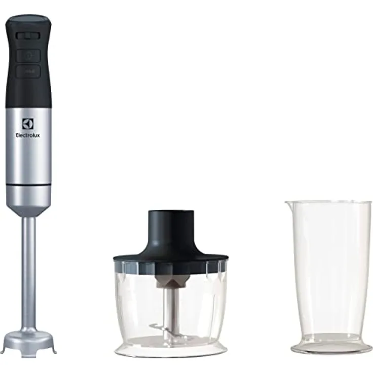 Electrolux E5HB1-6SS Create 5 Pürierstab, Schneebesen, Becher und Minizerkleinerer, 800 Watt, Edelstahl