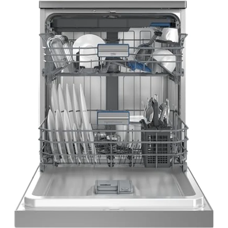Beko BDFN36561XP Geschirrspüler, 15 Maßgedecke, Edelstahl, HomeWhiz App, leise 41 dBA, Flexi 3rd Rack – Bild 5