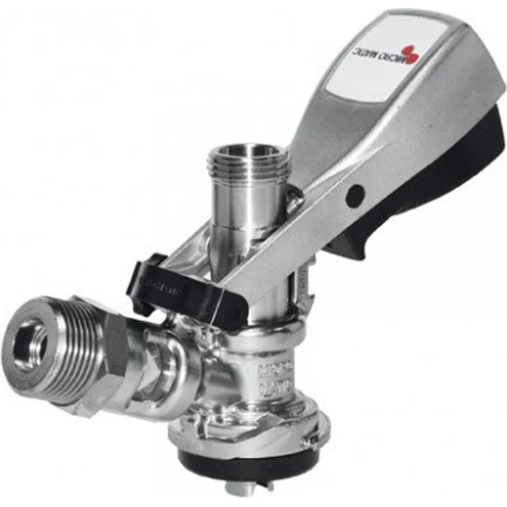 Micro Matic Korb - Zapfkopf Micro-Matic, Edelstahl und zinn-nickel-beschichtet, Thekenanstich mit individueller Etikettengestaltung – Bild 2
