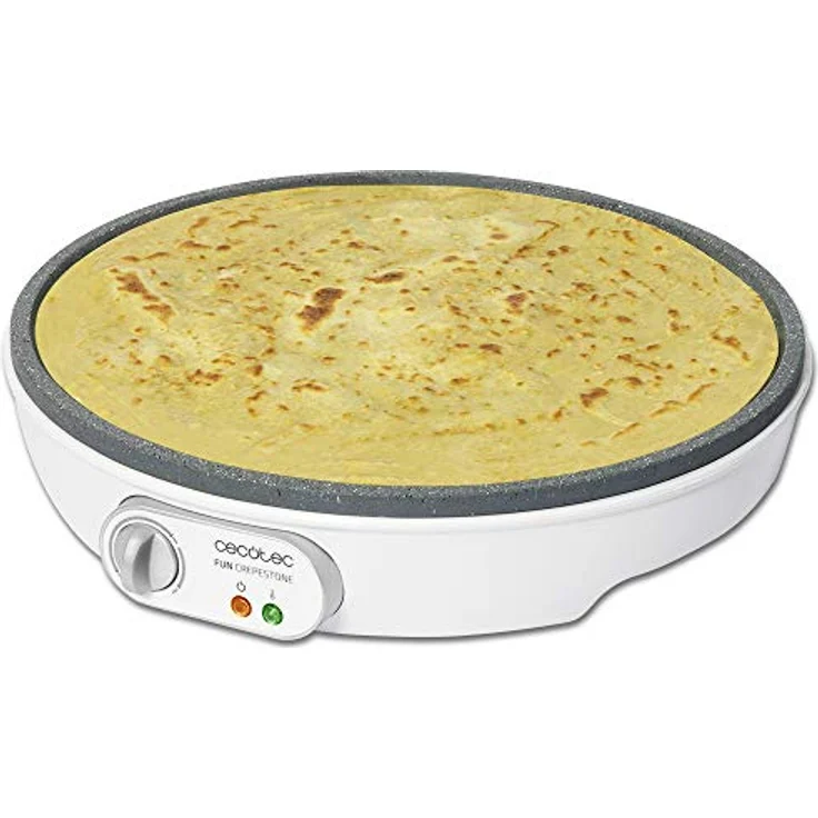 Cecotec Fun Crepestone Crêpesmaker. RockStone Antihaftbeschichtung, Verstellbarer Temperaturregler, 30,5 cm Durchmesser, Inkl. Spatel und Teigverteiler., 1000 W. – Bild 2