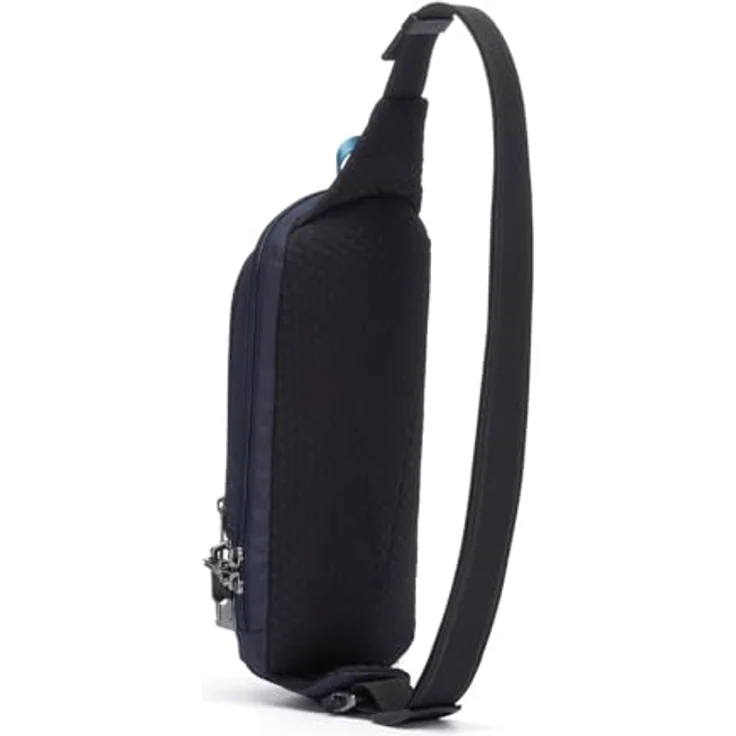 Pacsafe Vibe 150 Umhängetasche RFID, kompakte Handtasche mit Anti-Diebstahl-Funktionen, 16 cm, Blau – Bild 4