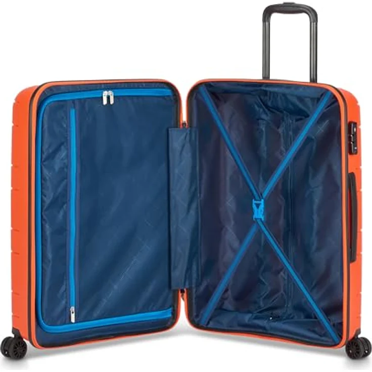 MODO by Roncato Supernova 2.0, 2-teiliges Kofferset mit 4 Rollen, 100% Polypropylen, orange, 45 cm x 26 cm x 66 cm – Bild 6