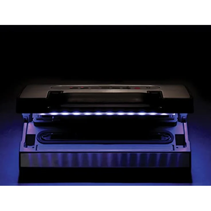 RGV Quality LED Vakuumierer 111250, Automatischer Vakuumierer mit Doppelschweißung und Touch-Bedienfeld, Schwarz/Silber – Bild 5