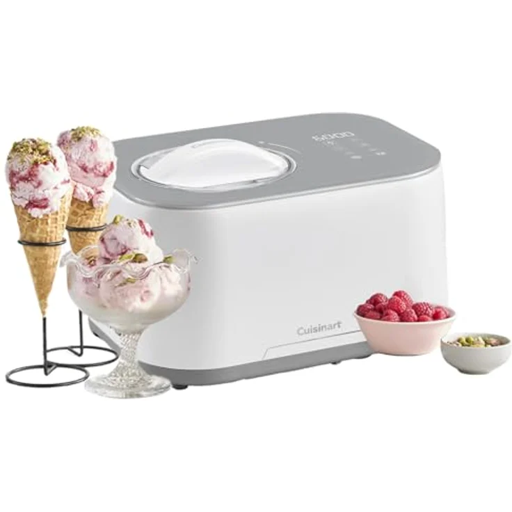 Cuisinart FreezeEase Eismaschine, Selbstkühlend mit 3 Voreinstellungen für Eiscreme, Sorbet und Frozen Joghurt, 950 ml Kapazität, kein Vorkühlen nötig, Kühlhaltefunktion, fertig in 40 Minuten – Bild 1