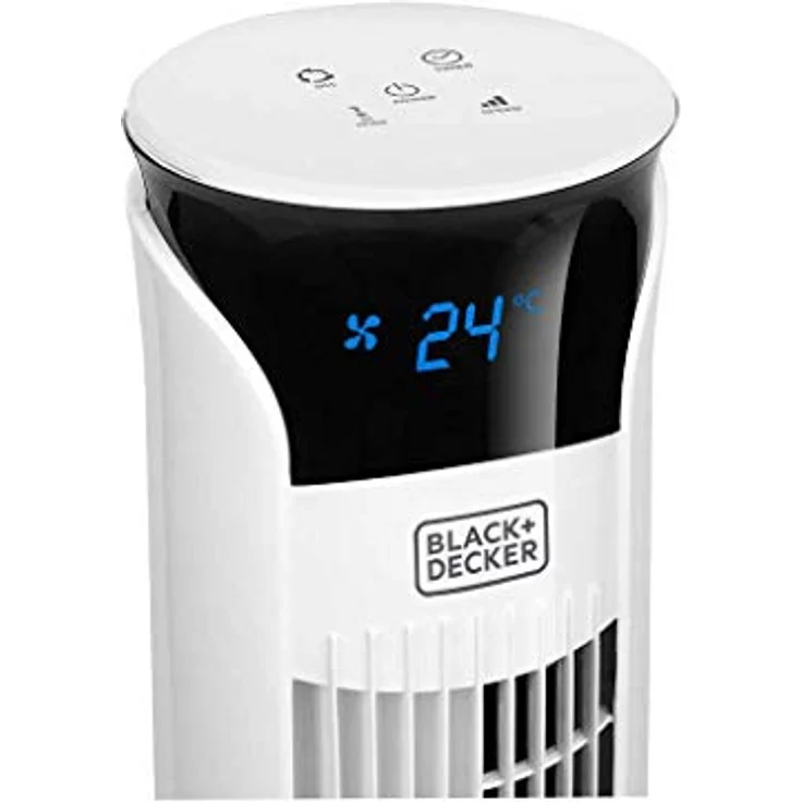 Black + Decker BXEFT49E Turmventilator, 45, Kunststoff, Mit Fernbedienung, 102 cm, weiß – Bild 6