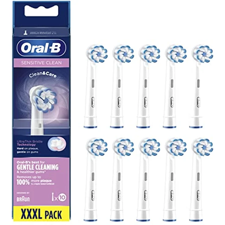 Oral-B Sensitive Clean Ersatzbürstenköpfe für elektrische Zahnbürste, 10 Stück. – Bild 1