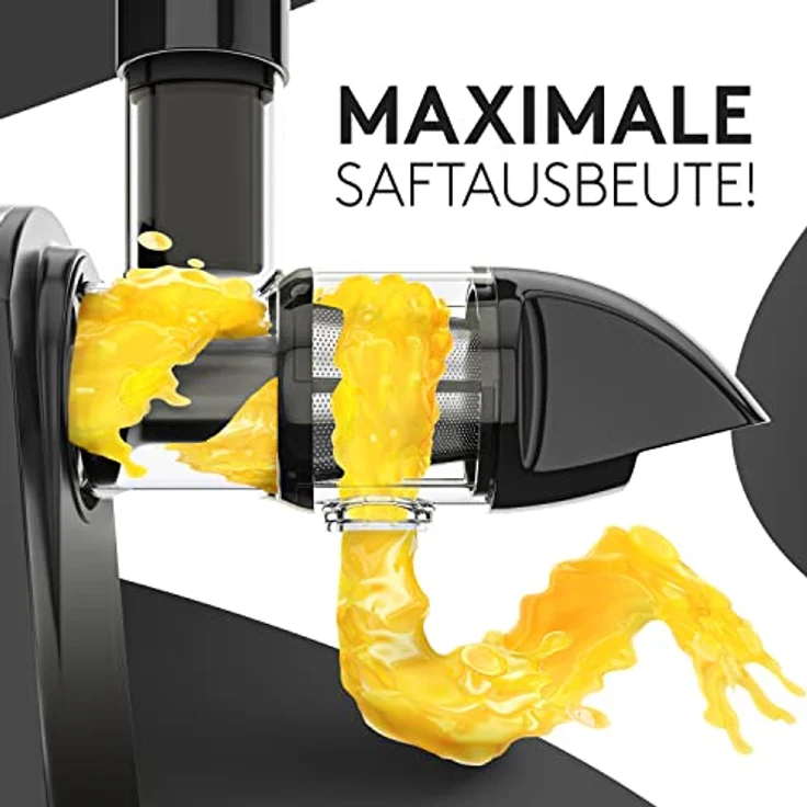 Divaro [DAS ORIGINAL] - Slow Juicer - Entsafter Gemüse und Obst - [150 W] Vitaminschonender Obstentsafter mit Umkehr Funktion Inkl. Reinigungsbürste - BPA Frei – Bild 4