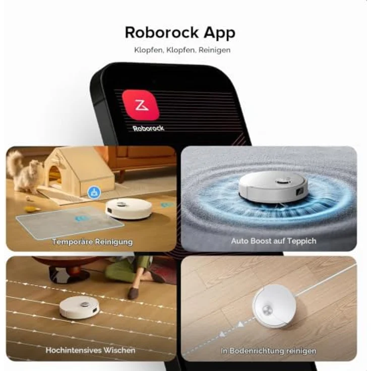 Roborock Q10VF02-00, Nass-Trocken-Saugroboter mit vielseitiger Reinigungstechnologie – Bild 9