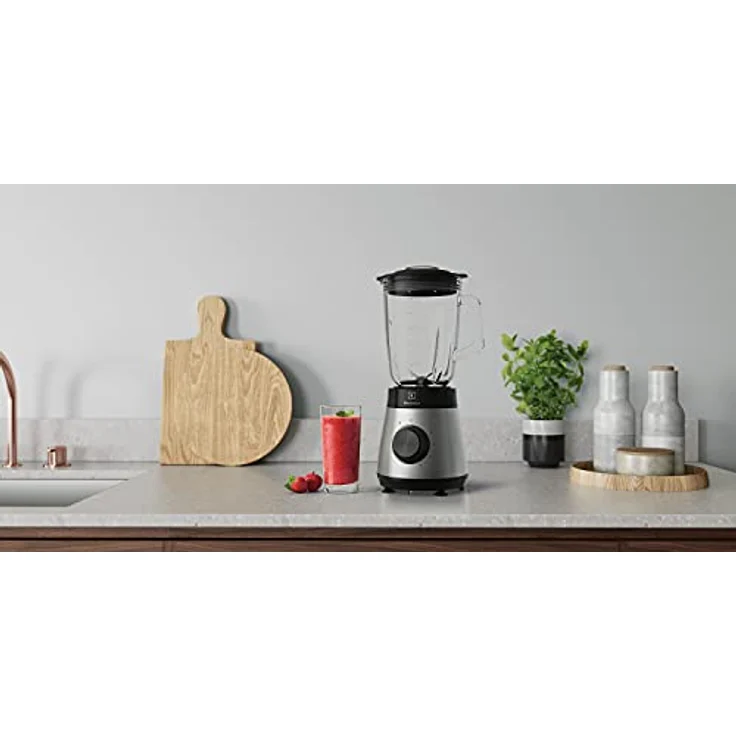 Electrolux E4TB1-6ST Standmixer, 800 Watt, 1,5 Liter, Pulsfunktion, Eis-Crusher, Drehregler, silber, schwarz - Preisvergleich – Bild 9