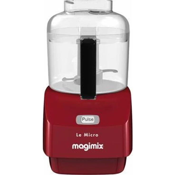 Magimix Micro, Universalzerkleinerer für Kräuter, Pesto, Mayonnaise, Dressing und Saucen, rot