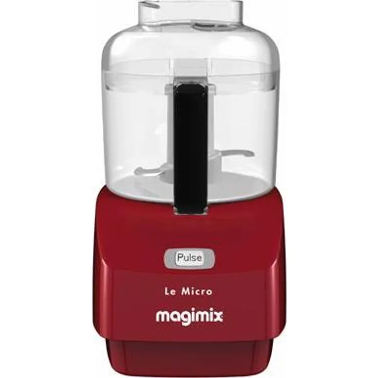Magimix Micro, Universalzerkleinerer für Kräuter, Pesto, Mayonnaise, Dressing und Saucen, rot