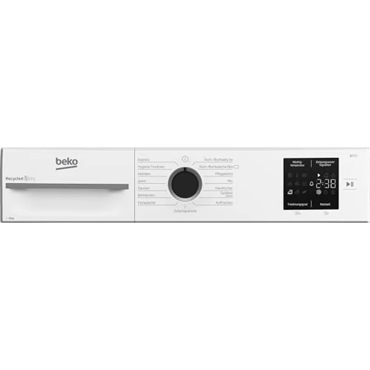Beko BM3T38210W1 Wärmepumpentrockner, 8 kg, allergikergeeignet, Hygiene Trocknen & Auffrischen, 15 Programme, Express, Weiß – Bild 3