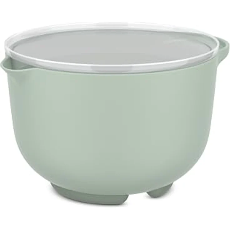 Mepal Rührschüssel mit Deckel Chef it, Anti-Rutsch Boden, Mikrowellen- und Spülmaschinengeeignet, 1500 ml, Nordic sage – Bild 1