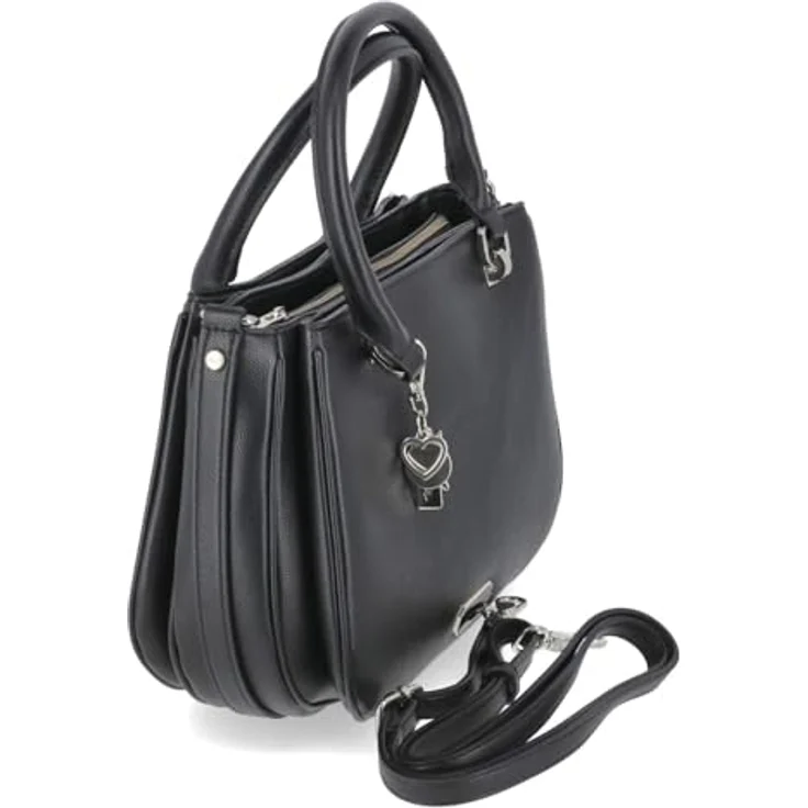 Tamaris TAS Katharina Handtasche, 28 cm, schwarz, 100% Polyurethan, Henkeltasche – Bild 4