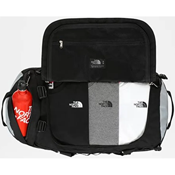 The North Face - Gilman Duffel - Strapazierfähige Base-Camp-Tasche mit Schultergurten, Schwarz/Mittelgrau, M, 71L – Bild 2