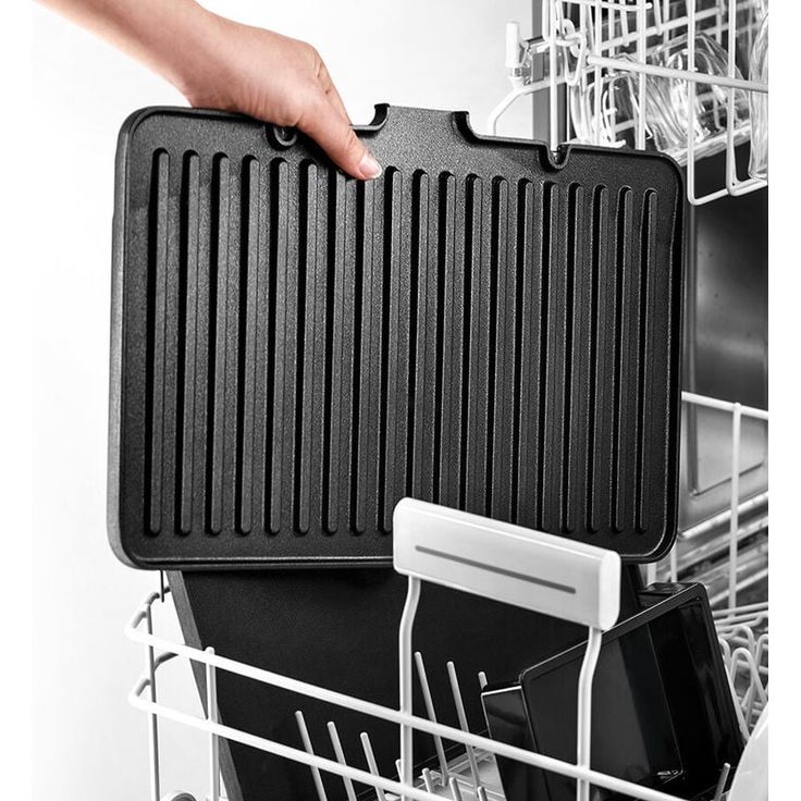 Braun Multigrill 7 CG 7020, Kontaktgrill inkl. Grill- und Flachplatte, Grillpositionen: Kontakt, BBQ, Ofen, Spülmaschinenfeste Platten, Fettauffangschale, 230° Höchsttemperatur, 2000 W, Schwarz/Edelstahl – Bild 4