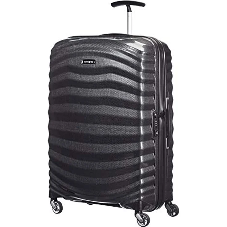 Samsonite Lite-Shock - Spinner M Koffer, 69 cm, 73 L, 4 Rollen , Schwarz (Black) – Bild 1