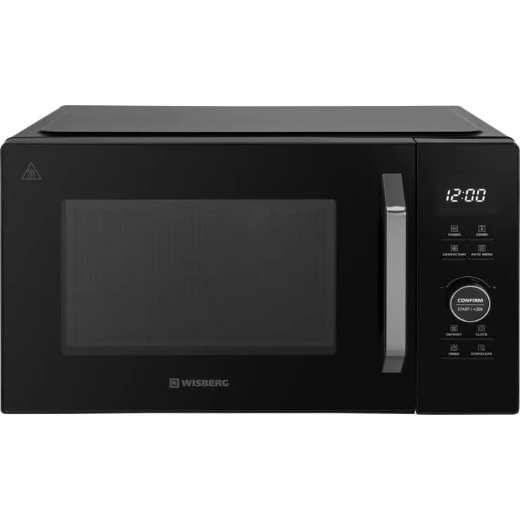 Wisberg WB5CM29B, Kombi-Mikrowelle mit 1000 Watt Leistung, 10 automatische Kochprogramme und Crisper-Platte