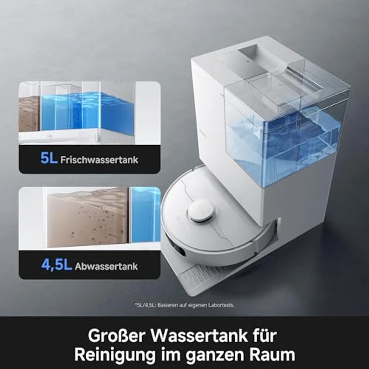 MOVA Robot Vacuum E50 Ultra, Beutellos, Weiß, 30.000 Pa Saugleistung, Rund, Mop-Wischfunktion – Bild 9