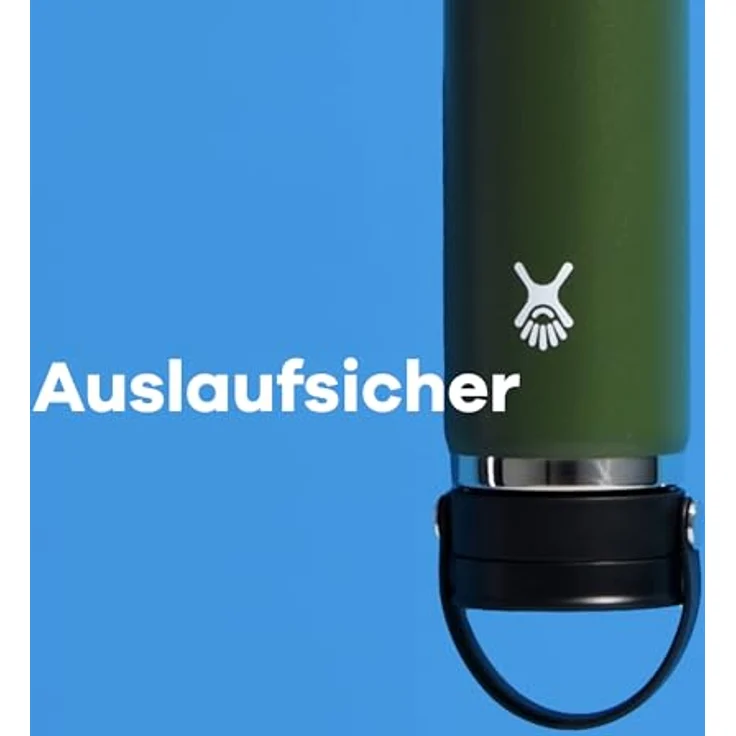 HYDRO FLASK - Reise-Thermos 354ml (12 oz) - Vakuumisolierter Edelstahl-Thermos - Auslaufsicher Flex-Trinkdeckel - Thermos für Kaffee - Größe Öffnung - Agave – Bild 5
