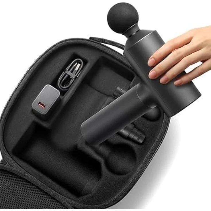 Xiaomi Massage Gun EU Massagepistole, 3.200 Umdrehungen pro Minute, kabellos, 5 Stunden Akkubetriebsdauer, schwarz – Bild 6