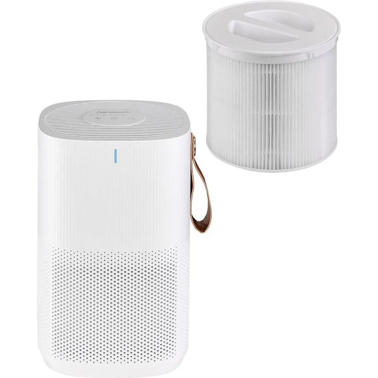 Hanseatic Luftreiniger KJ150G, HEPA H13 Filtersystem für Allergiker, 39 m², 30W mit Ionentechnologie und Filterwechselanzeige