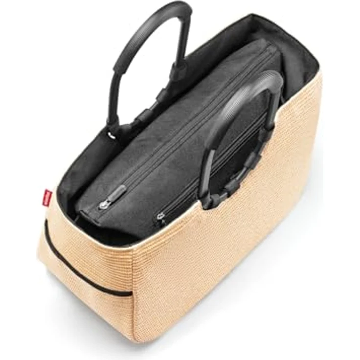 REISENTHEL® loopshopper M Einkaufstrolley, Frame Raffia Black, 12 l Kapazität – Bild 3