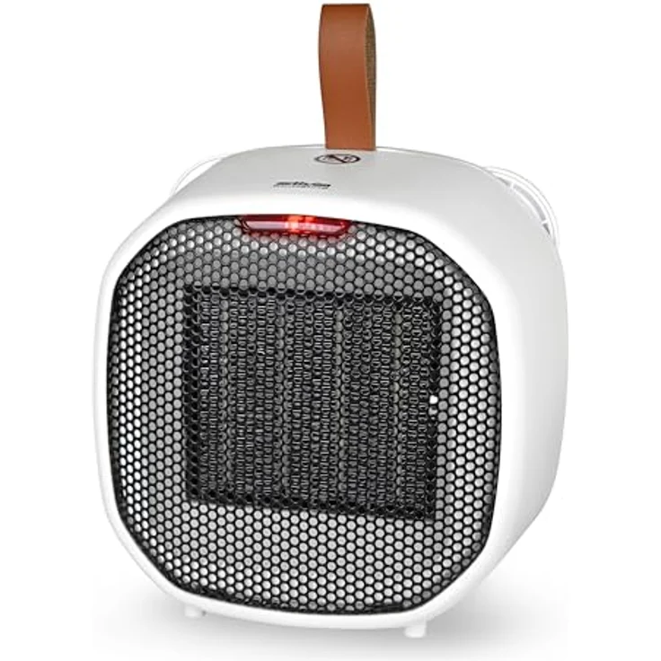 Silva 510042 Heizlüfter HL-M 500, Design-Miniheizer mit 2 Heizstufen (700 W / 1400 W) und Sicherheitsfunktionen, weiß – Bild 2