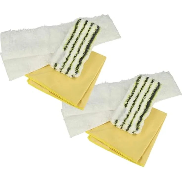 vhbw 8-tlg. Mikrofaser-Tuchset kompatibel mit Kärcher SC 2 EasyFix, SC 2 EasyFix Premium, SC 2 Premium Dampfreiniger - Streifenfreie Reinigung, 60°C waschbar, 8-teilig – Bild 1