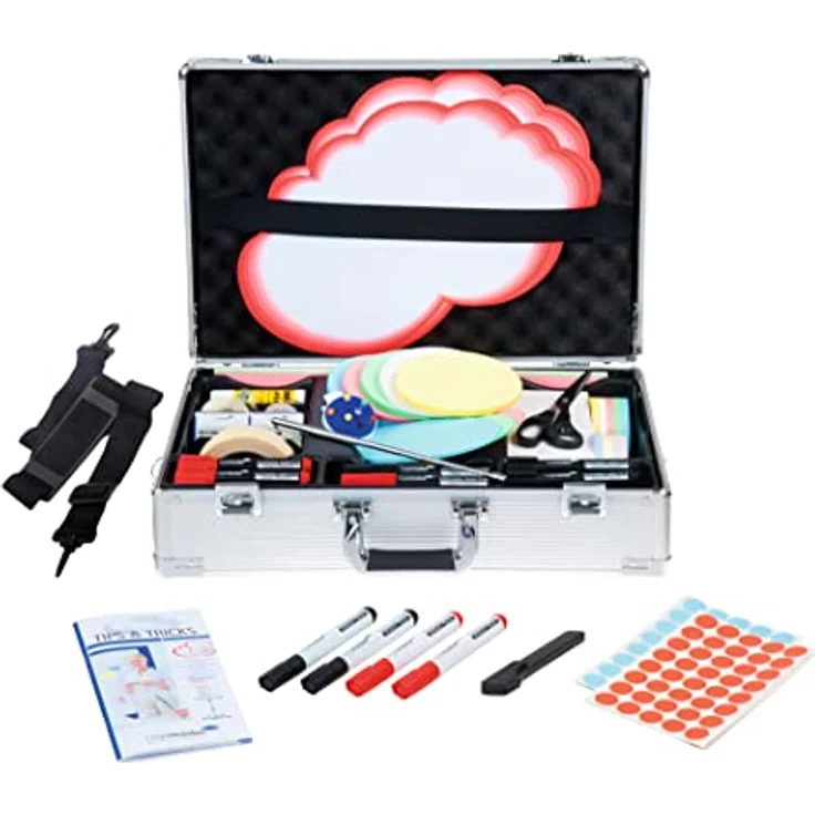 LEGAMASTER Koffer 7-225400 PROFESSIONAL, Moderatorenkoffer mit 250 Emoticon-Symbolkarten und 500 Rechteckkarten farbig sortiert – Bild 3