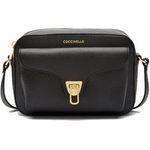 Coccinelle Beat Soft Umhängetasche, 100% Leder, 21 cm x 10 cm x 15 cm, schwarz