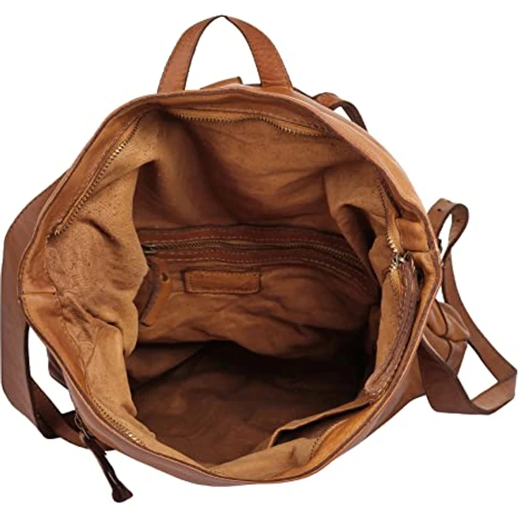 forty° Tagesrucksack, echt Leder, Made in Italy, Vintage Charme, braun – Bild 6