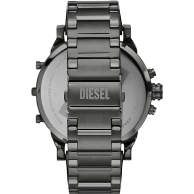 Diesel Herren Analog Quarz Uhr mit Edelstahl Armband DZ7484, 57 mm Gehäuse, Chronograph-Anzeige, gunmetal – Bild 4