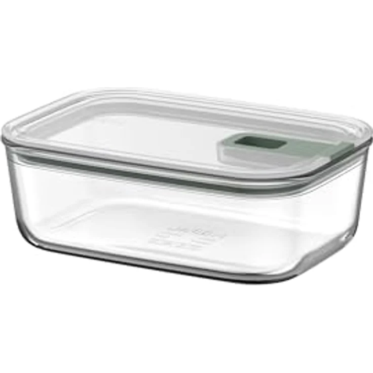 Mepal Glasbehälter EasyClip, luftdicht und ofenfest, 1000 ml, Nordic Sage – Bild 1