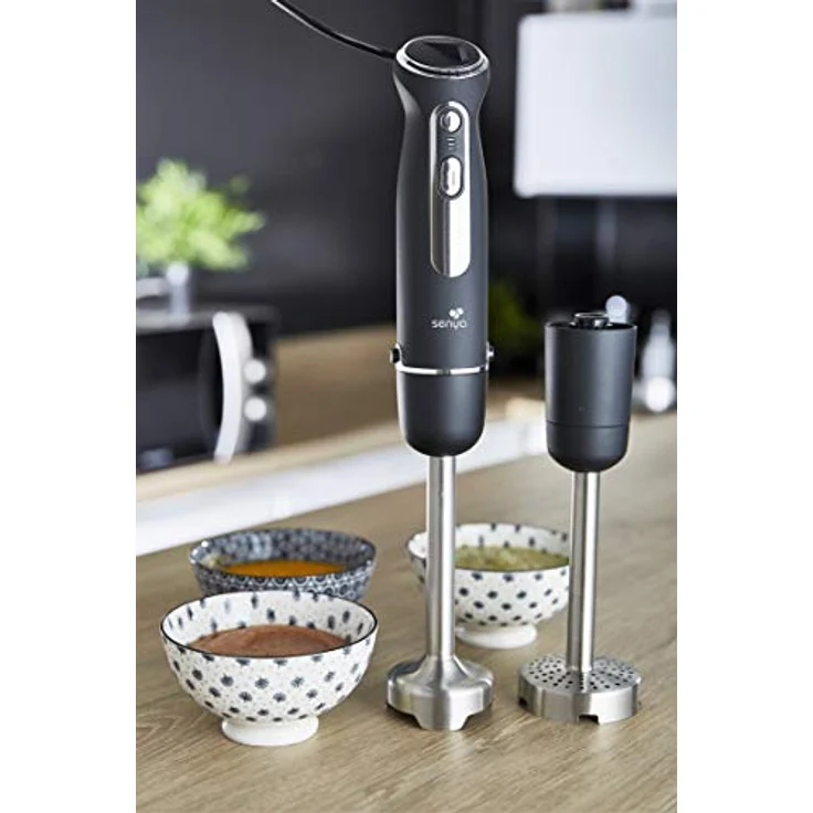 Senya SYCP-M046 Immersion Blender, 600, Stainless Steel, Noir Inox – Bild 3