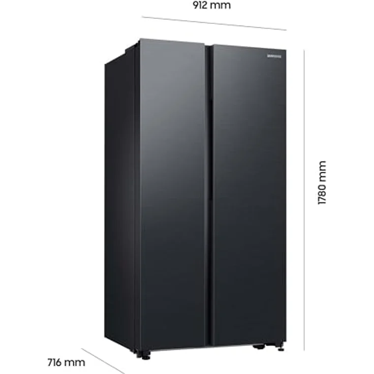 Samsung Side-by-Side mit SmartThings AI Energy Mode und Twist Ice Maker, 628 L Premium Black Steel – Bild 2