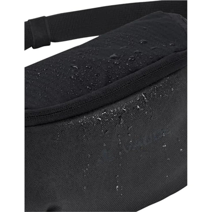 VAUDE Umhängetasche CityMove Black, urbane Hüft- und Crossbody Tasche aus recycelten Materialien mit Diebstahlschutz, verstellbarem Schultergurt und übersichtlicher Innenaufteilung – Bild 6