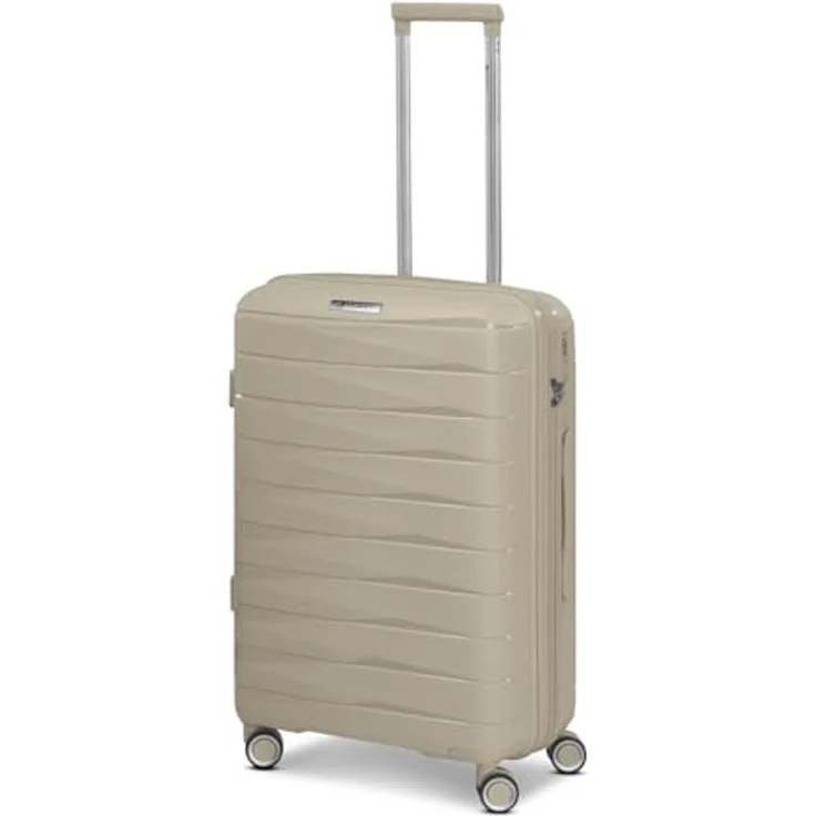Franky Kleiner Hartgepäck Kabinen-Koffer, Cabin-Trolley 36L, 36 x 20 x 55 cm, aus robustem Polypropylen, 4 Doppelrollen, Zahlenschloss, London Serie – Bild 1