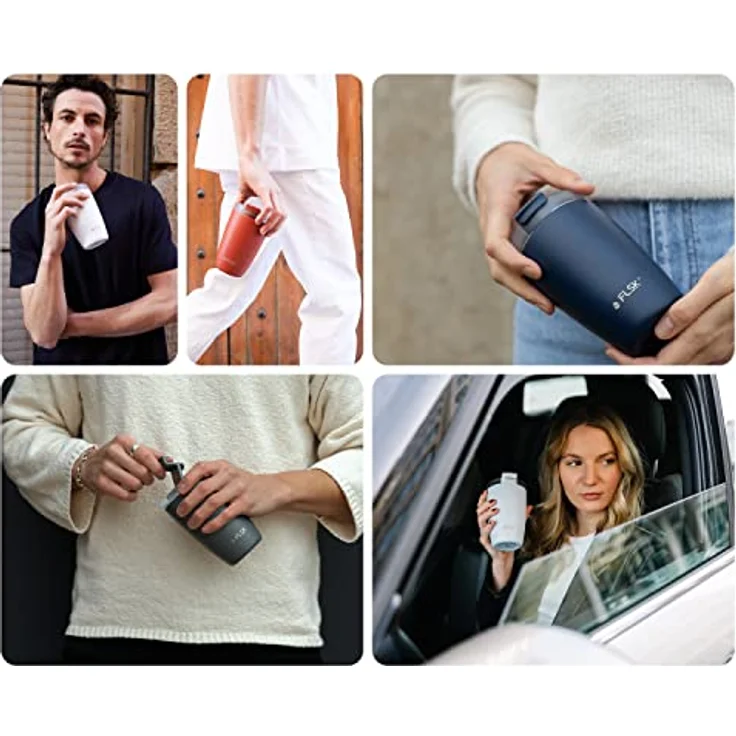 FLSK To-Go Cup 350 ml Weiß – Bild 5