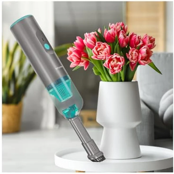 Genius Akku-Handstaubsauger Genius Invictus ONE Home Mini 2in1, 80 W, beutellos, Luftpumpe - Weiß – Bild 2